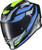 Exo R1 Air Full Face Helmet Raven Black/Blue/Hi Viz Md