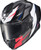 Apex Exo Warp Full Face Helmet Dilithium Blk/Red/Wht/Blue Sm