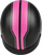 Hh 65 Half Helmet Full Dressed Twin Matte Black/Pink Sm