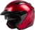 Of 77 Open Face Helmet Candy Red 3x