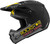 Kinetic Rockstar Helmet Matte Grey/Black/Yellow 2x