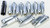 Spike Lug Nut 10mmx1.25 60' Chrome Tapered 14mm Hd W/Key Spike Lug Nut 10mmx1.25 60' Chrome Tapered 14mm Hd W/Key