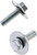 8mm Hex Head Flange Bolt 6x1.0x20mm W/16mm Washer 10/Pk 8mm Hex Head Flange Bolt 6x1.0x20mm W/16mm Washer 10/Pk