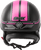 Hh 65 Half Helmet Full Dressed Twin Matte Black/Pink Xs