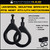 Light Mounting Bracket 41mm Black Pair