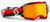 Fury Goggle Red/Black Orange Chrome Works Fury Goggle Red/Black Orange Chrome Works