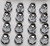16/Pk 12mmx1.25 Tapered Lug Nuts 60' 17mm Head 16/Pk 12mmx1.25 Tapered Lug Nuts 60' 17mm Head