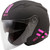 Of 77 Open Face Downey Helmet Matte Black/Pink Md