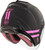 Of 77 Open Face Downey Helmet Matte Black/Pink Md