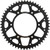 Rear Sprocket Steel 53t 520 Blk Hon