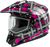 Gm 11s Dual Sport Pink Ribbon Riders Snow Helmet Blk/Pink Md
