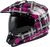 Gm 11 Dual Sport Pink Ribbon Riders Helmet Black/Pink Xl