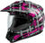Gm 11 Dual Sport Pink Ribbon Riders Helmet Black/Pink Md
