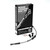 Goodridge 87-94 HD FXLR (Low Bars w/o ABS) +8in Clear Brake Line Kit w/Black Fittings