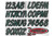 Hardline Boat Lettering Registration Kit 3 in. - 400 Forest green/Black