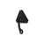 Tetra Bar End Mirror Long Stem Each Black