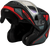 Md 04s Sector Snow Helmet W/ Elec Shield Matte Black/Red Md