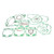Athena 95-97 KTM 360 EGS / EXC / SX Complete Gasket Kit