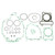 Athena 82-85 Yamaha XT 125 Complete Gasket Kit (Excl Oil Seal)