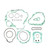 Athena 83-84 Kawasaki Complete Gasket Kit (Excl Oil Seal)