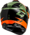 Gm 11s Ronin Snow Helmet W/ Elec Shld Orange/Green/Black L