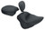 Mustang 11-13 Harley Blackline,12-17 Slim/Slim S Wide Touring Solo Seat w/Driver Backrest - Black