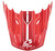 EVS T5 Pinner Visor - Red/White
