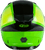 Ff 49s Full Face Hail Snow Helmet Neon Grn/Hi Vis/Blk Md