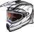At 21s Epic Snow Helmet W/Elec Shield Silver/White/Black Xs