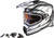 At 21s Epic Snow Helmet W/Elec Shield Silver/White/Black Xs