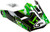 Visor W/Screws Hooper Mx 46y Black/Green Ys Yl