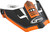 Visor W/Screws Uncle Mx 46 Matte Black/Orange Md 2x