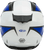 Ff 49 Full Face Deflect Helmet White/Blue 2x