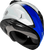Ff 49 Full Face Deflect Helmet White/Blue 2x