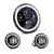Letric Lighting 7in Led Black Full-Halo Indian LLC-ILHK-7BH