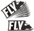 Fly Snow 2021 Sticker   10/Pk 8" Rider Sticker