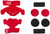 K300 Knee Brace Pad Set Red (Left)