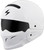 Covert Open Face Helmet Gloss White Lg