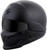 Covert Open Face Helmet Matte Black Lg