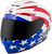 Exo R420 Full Face Helmet Tracker Red/White/Blue Md