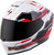 Exo R420 Full Face Helmet Techno White/Red Xl