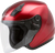 Of 17 Open Face Helmet Candy Red Md