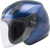 Of 17 Open Face Helmet Blue Lg