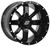Hollow Point Wheel 14x8 4/110 4+4 (0mm) Black
