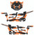 Pol Rzr4 Complete Graphic Kit Orange/Black