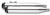 Turnout Slip Ons 4.5" Chrome W/Black Tips Flt Turnout Slip Ons 4.5" Chrome W/Black Tips Flt