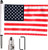 Usa 6x9 Flag And Mount For 1/2" Round Bar