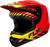 Kinetic Menace Helmet Red/Black/Yellow Sm