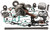 Complete Engine Rebuild Kit Os Piston +2.0mm Hon WR101-194