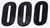 Number 0 Black 6" 3/Pk Number 0 Black 6" 3/Pk